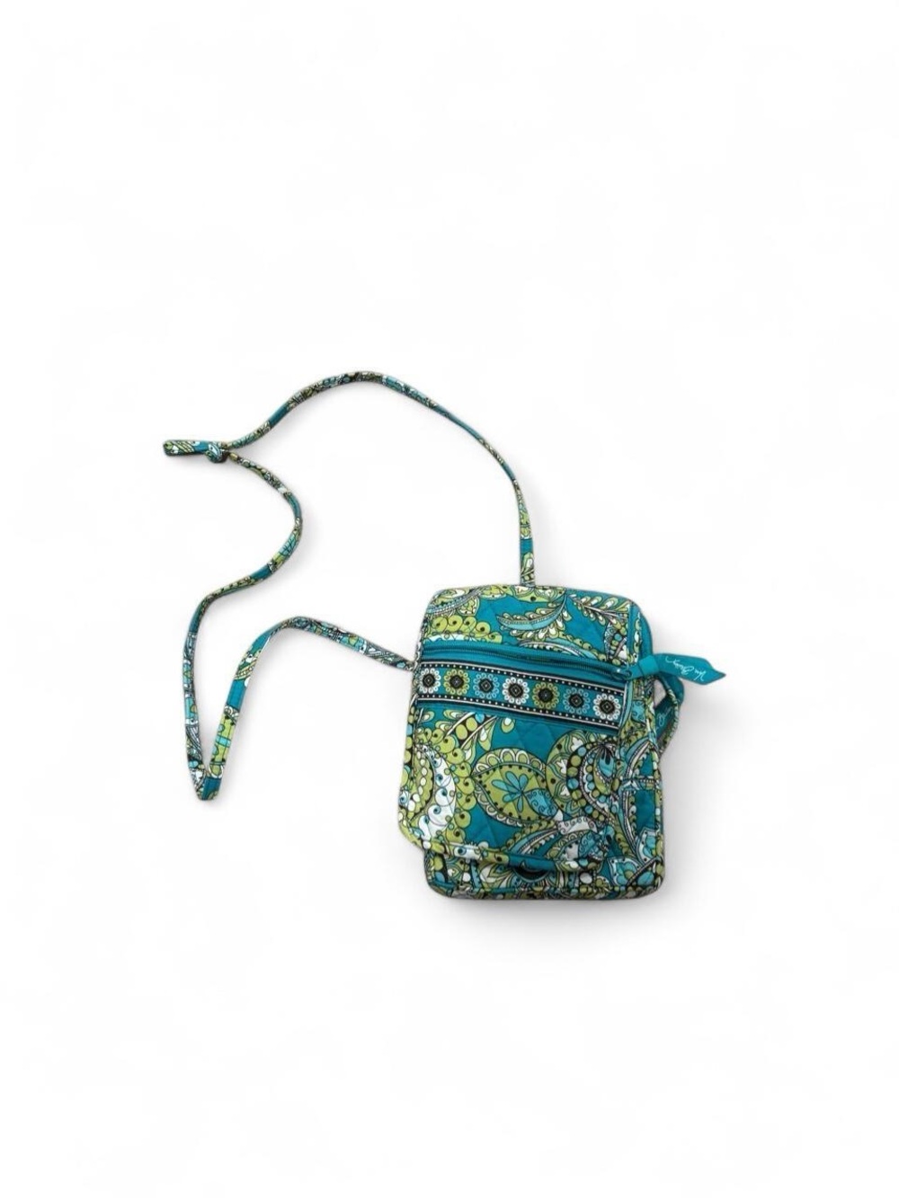 Vera Bradley Turquoise & Green Paisley Crossbody Bag